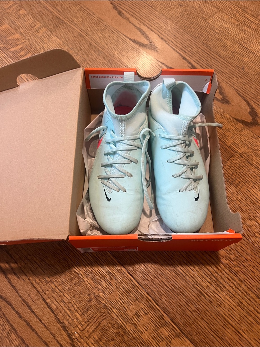 Nike Kids Mint Blue Soccer Cleats